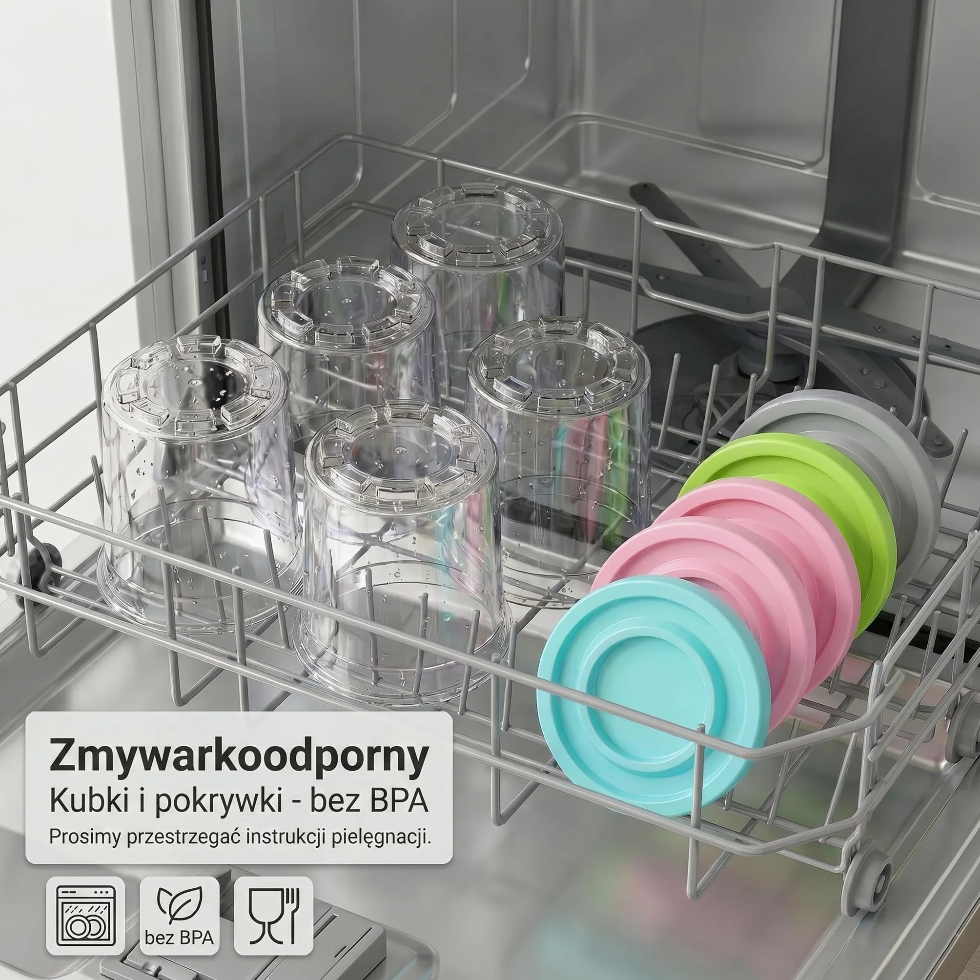 Zestaw 4 pojemników zapasowych do Ninja Creami serii NC301, 473 ml, pojemniki na lód z pokrywkami, kompatybilne z NC300 NC299AMZ, nie zawierają BPA, szczelne, akcesoria do lodów białkowych i